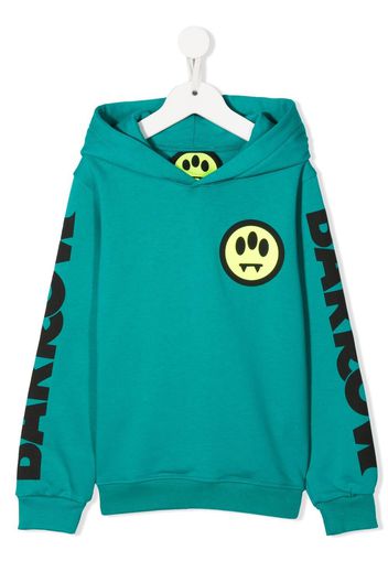 Barrow kids logo-print pullover hoodie - Grün