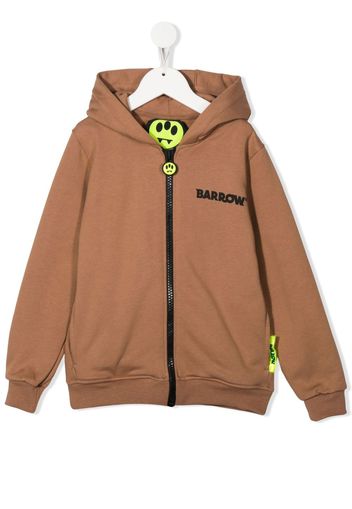 Barrow kids logo-print hoodie - Nude