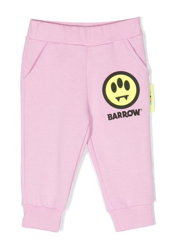 Barrow kids logo-print track pants - Rosa