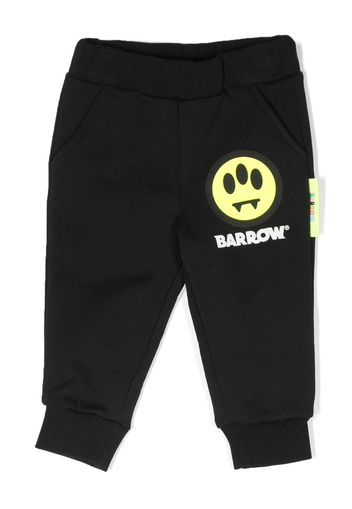 Barrow kids logo-print cotton trousers - Schwarz