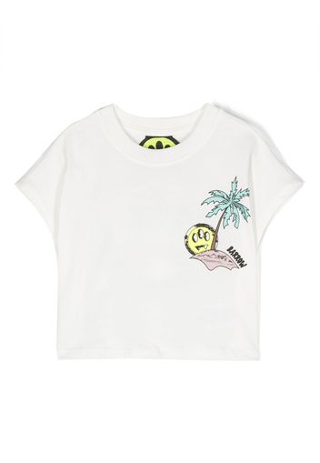 Barrow kids logo-print T-shirt - Weiß