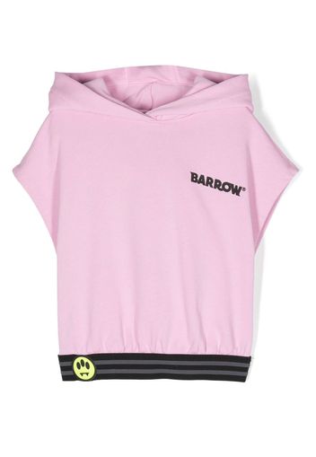 Barrow kids logo-print hoodie - Rosa