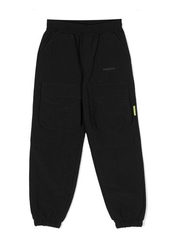 Barrow kids logo-patch elasticated-waist track pants - Schwarz