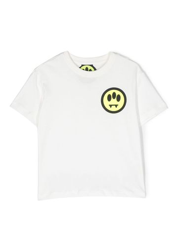 Barrow kids logo-print cotton T-shirt - Weiß