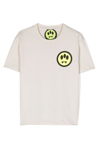 Barrow kids smiley-face branded T-Shirt - Nude