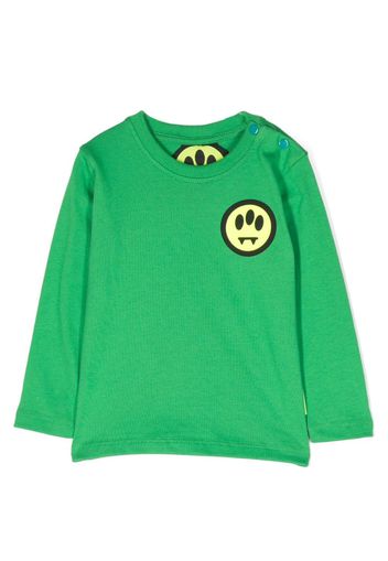 Barrow kids logo-print cotton T-shirt - Grün