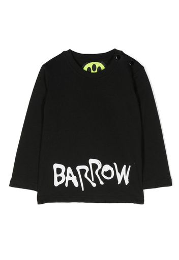 Barrow kids logo-print cotton T-shirt - Schwarz