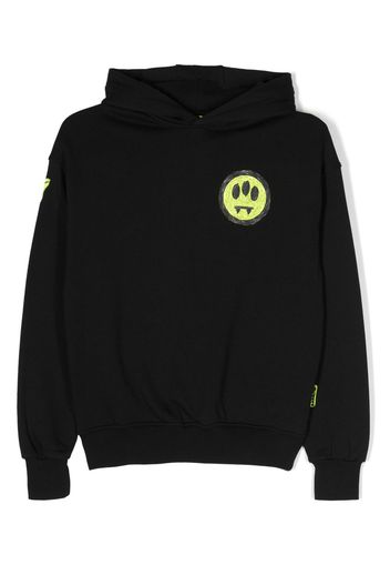 Barrow kids logo-print cotton hoodie - Schwarz