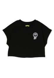 Barrow kids logo-print detail T-shirt - Schwarz