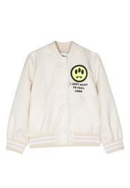 Barrow kids emoji-print bomber jacket - Nude