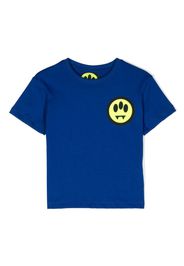 Barrow kids logo-print cotton T-shirt - Blau