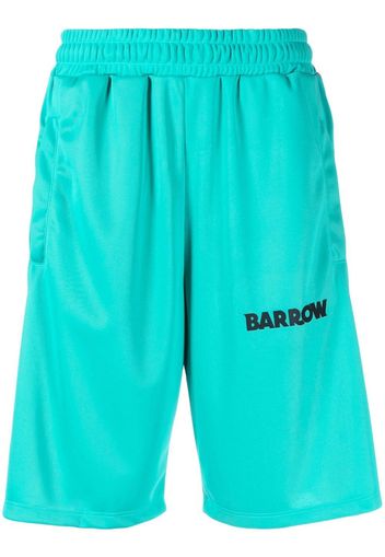 BARROW logo-print knee-length shorts - Grün