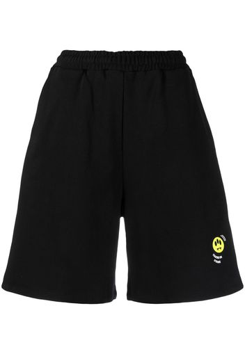 BARROW logo-print detail shorts - Schwarz