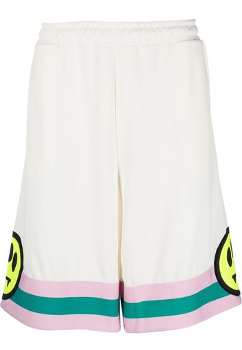 BARROW smiley-print bermuda shorts - Weiß