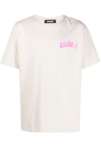 BARROW logo-print cotton T-shirt - Nude