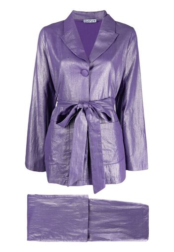 Baruni Sandy cotton-linen trouser suit - Violett