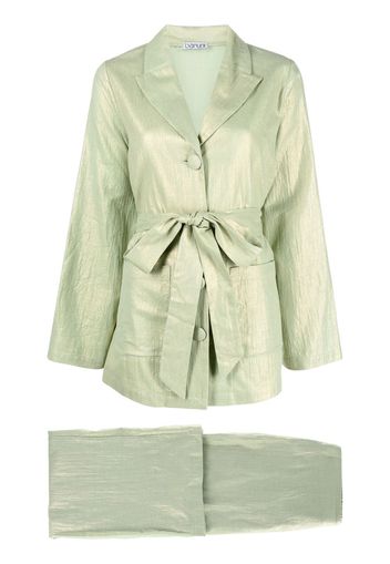 Baruni Sandy linen-cotton trouser suit - Grün