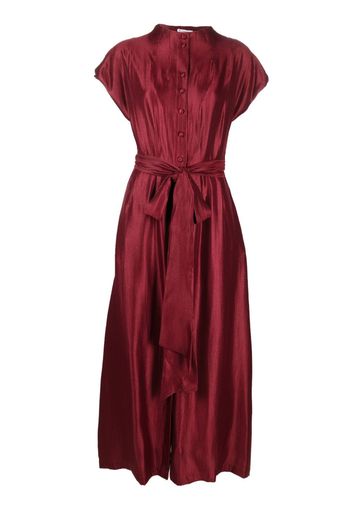 Baruni Sari button-down maxi dress - Rot