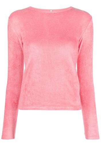 Baserange fleece knitted top - Rosa