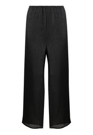 Baserange Domond wide-leg linen trousers - Schwarz