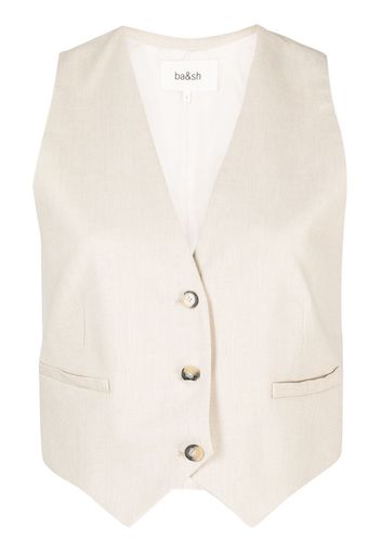 Ba&Sh Jessy cropped waistcoat - Nude