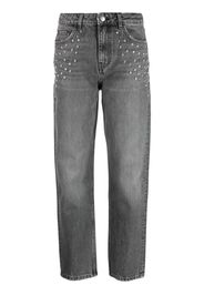 Ba&Sh Kristallverzierte Boyfriend-Jeans - Grau