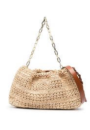 Ba&Sh June raffia tote bag - Nude