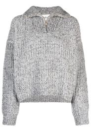 Ba&Sh high-neck knitted jumper - Grau