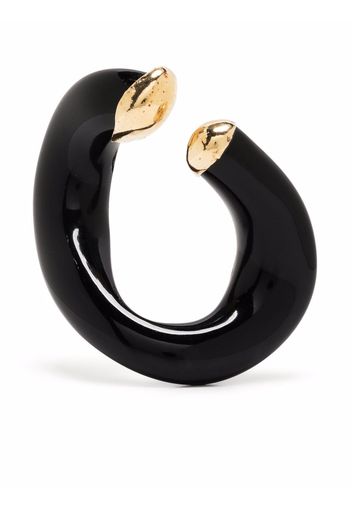 BEATRIZ PALACIOS Vergoldeter Noir Link Ear Cuff - Schwarz