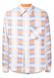 Bed J.W. Ford check-pattern long-sleeved shirt - Weiß