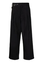 Bed J.W. Ford asymmetric tapered cropped trousers - Blau
