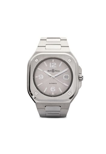 Bell & Ross 'BR 05' Armbanduhr, 40mm - GREY AND SILVER GREY