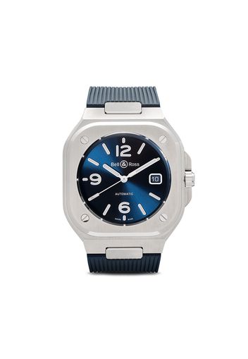 Bell & Ross 'BR 05' Armbanduhr, 40mm - BLUE AND SILVER GREY