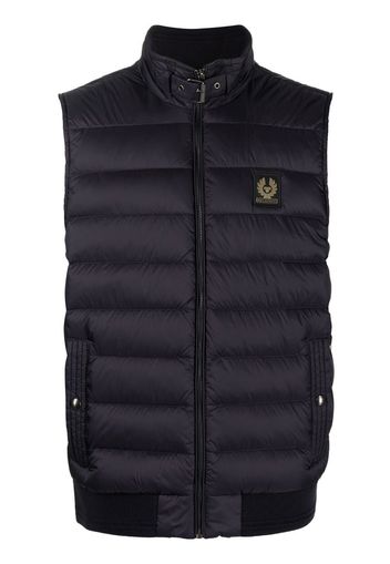 Belstaff Gesteppte Weste mit Logo-Patch - Blau