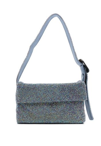 BENEDETTA BRUZZICHES Diamond buckled-strap shoulder bag - Blau