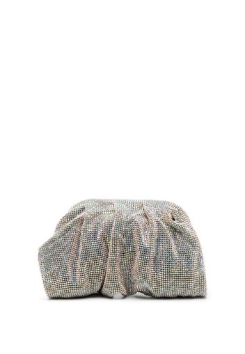 Benedetta Bruzziches rhinestone-embellished clutch - Nude