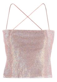 Benedetta Bruzziches Fiona crystal-embellished top - Gold