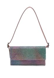 Benedetta Bruzziches Rhinestone-embellished silk shoulder bag - Violett