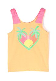 Billieblush glittery graphic-print tank top - Orange