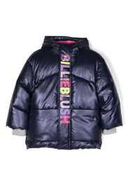 Billieblush Gefütterte Jacke mit Logo-Stickerei - Blau