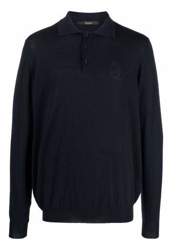 Billionaire Pullover mit Polokragen - Blau