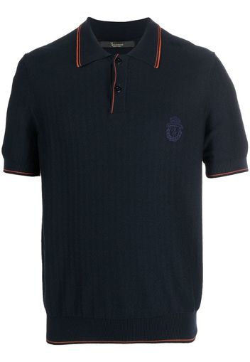 Billionaire Poloshirt mit Logo-Stickerei - Blau