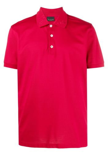 Billionaire Poloshirt mit Logo-Stickerei - Rot