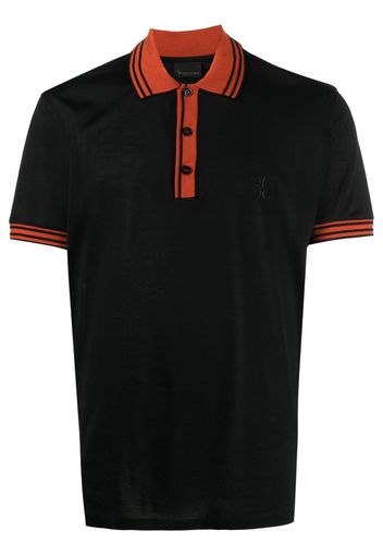 Billionaire Poloshirt mit Logo-Stickerei - Schwarz