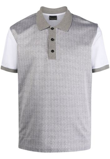 Billionaire Zweifarbiges Poloshirt - Grau