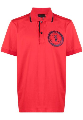 Billionaire Poloshirt mit Logo-Patch - Rot