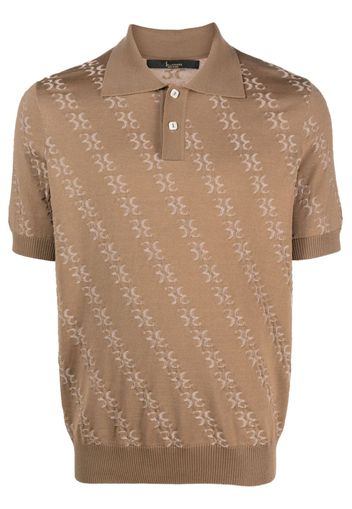 Billionaire merino-blend polo shirt - Nude