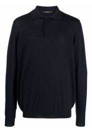 Billionaire Pullover mit Polokragen - Blau