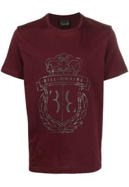 Billionaire T-Shirt mit Logo-Print - Violett