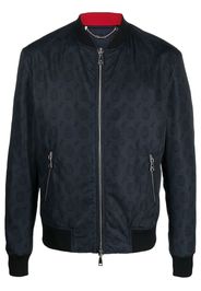 Billionaire Bomberjacke mit Monogramm-Print - Blau